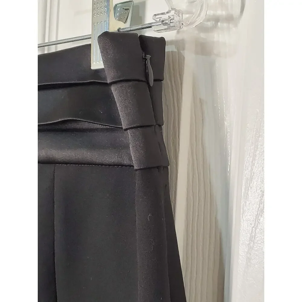 Express Women’s Black Pencil Skirt Size 12 – Satin Waistband, NWT - Picture 4 of 16